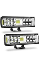 AUTOFEEL Led Light Bar-7 inch Led Pods Light with 5500LM 6500K White Lighting 2P