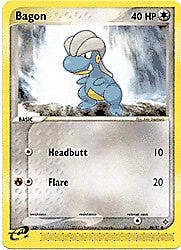 Pokemon EX Dragon  49/97 Bagon Card