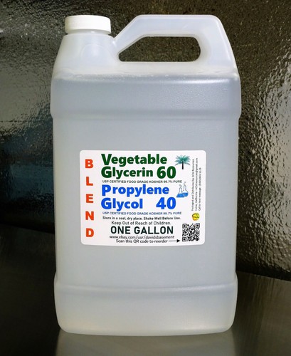 GALLON BLENDS VG PG VEGETABLE GLYCERIN & PROPYLENE GLYCOL USP GRADE - Picture 7 of 10