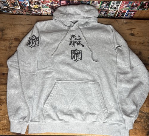 Nike NFL Inspire Change Hoodie Mens L Gray Played Issued Be A Change Maker