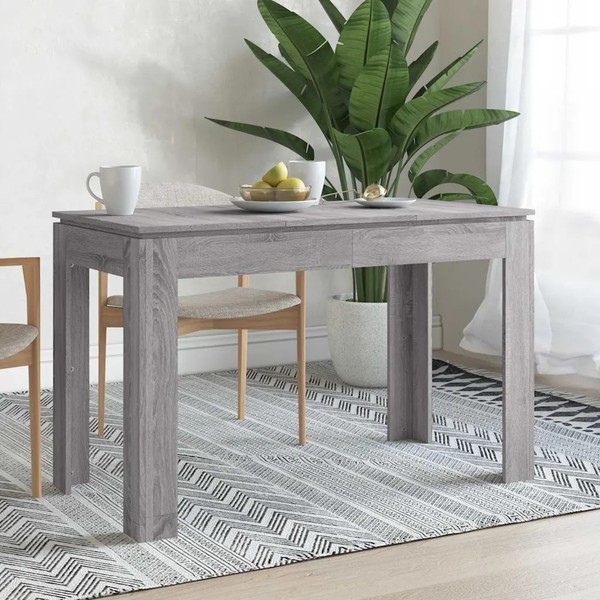 Esstisch Sonoma Grau 120X60X76 Cm Holzwerkstoff-image