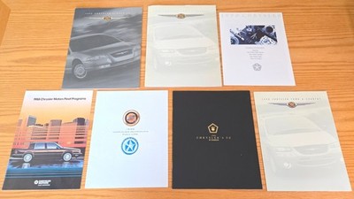 CHRYSLER 1990s Sales Brochure Lot: Fleets, Specs, Plymouth, Country, Cirrus, etc