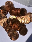 1955-D Lincoln Wheat Penny Roll BU Brilliant Uncirculated Red 50 Coin Roll