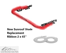 Toyota Camry Two Sunroof Glass Track Guided 65 Ribbons Fits 2018-2024