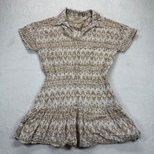 Anthropologie Moon River Mini Dress Geometric Print Short Sleeve Casual Size XS