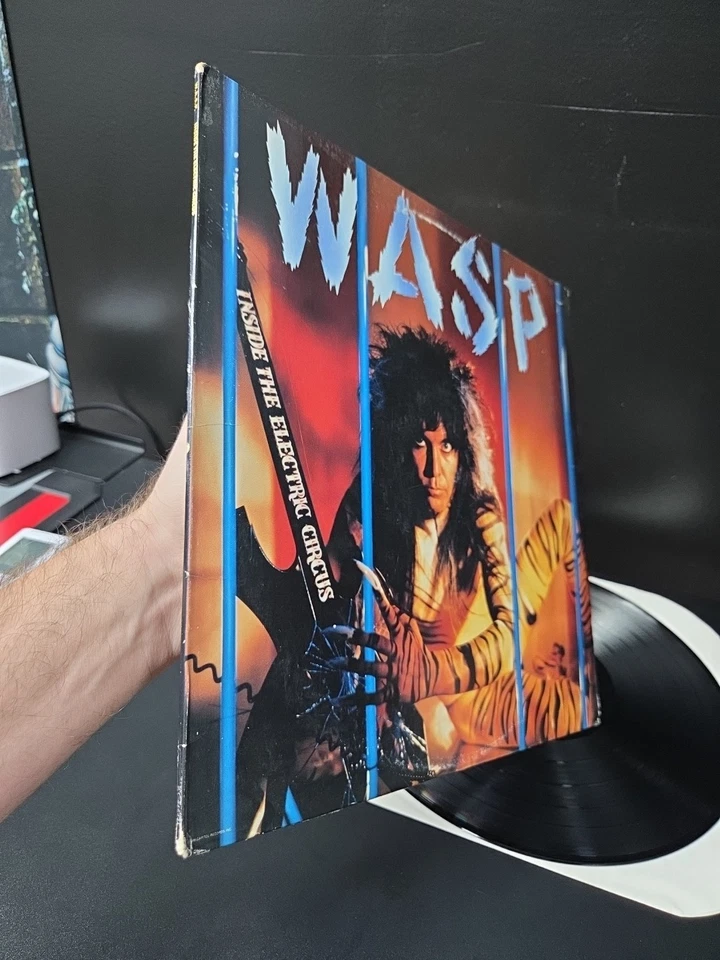 W.A.S.P. Inside The Electric Circus Lp Vinyl 1986 1st Columbia House Press VG/EX Foto 4 de 4