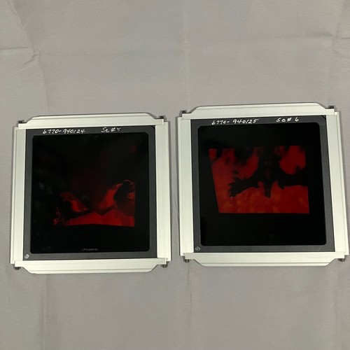 Scivolo retroproiezione Disney vintage scena iene cicatrice Lion King lotto di 2 Pani - Foto 2 di 18