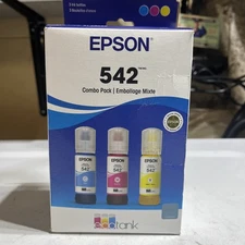 Genuine Epson 542 Ink Bottle 3 Pack for ET-5150 ET-5850 ET-16500 ST-C8000 NEW US