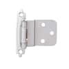 Liberty Hardware H0104AC-SN-O3 1/2" bisagra insertada níquel satinado - Imagen 1 de 6