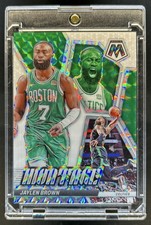 2023-24 Panini Mosaic Jaylen Brown Montage Mosaic White #/25 Celtics