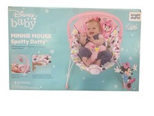 Disney Baby Bright Starts Minnie Mouse Spotty Dotty Vibrating Baby Bouncer Pink
