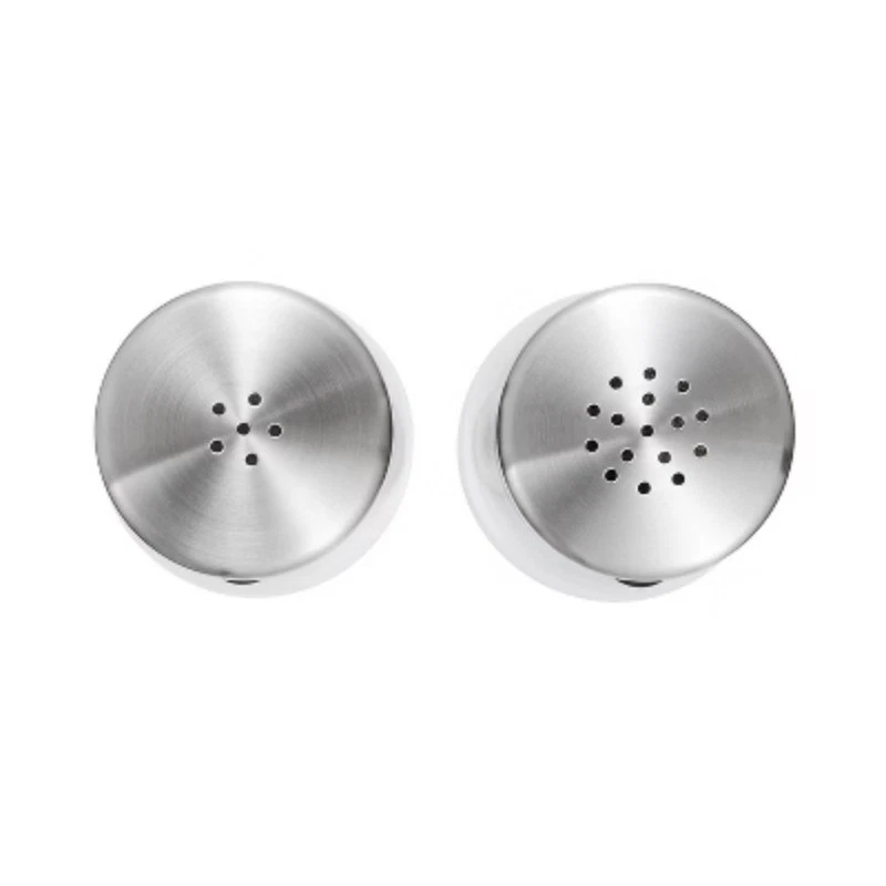 OXO Salt & Pepper Shaker Set: Aluminum & Stainless Steel, Black - Image 3 of 4
