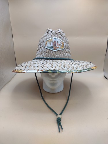 Hemlock Hat Company Stroh Sonnenhut Kordelzug Sonnenblume Blumenkrempe One Size