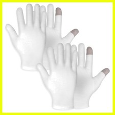 Overnight Moisturizing Cotton Gloves - 2 Pairs for Dry Hands  Eczema Relief