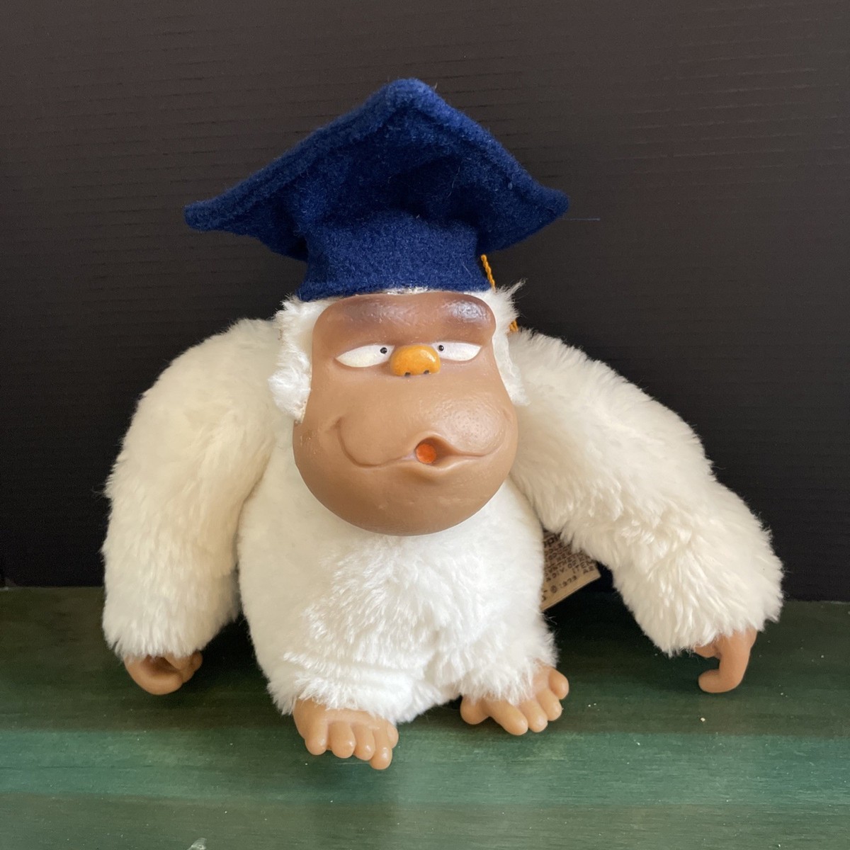Vintage Rodney Stuffed Gorilla Plush Graduate Made in Korea Dunlop