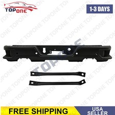 Bumper Assembly Black Rear New For Chevy Silverado 1500 2019-2024