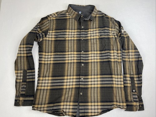 Chemise Kuhl Homme XL - Flanelle Fugitive à Carreaux - Manches Longues - Très Bon état