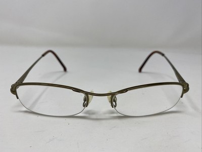 MENRAD 19312 551 50-17-140 Antique Gold Half Full Rim Eyeglasses Frame X184