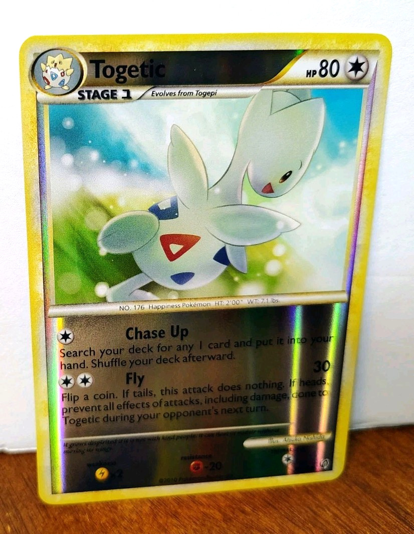 POKEMON TOGETIC 39/90 REVERSE HOLO HGSS UNDAUNTED LP-NM