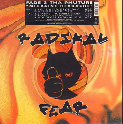 Fade 2 Tha Phuture Migraine Headache Vinyl Single 12inch NEAR MINT Radikal Fe