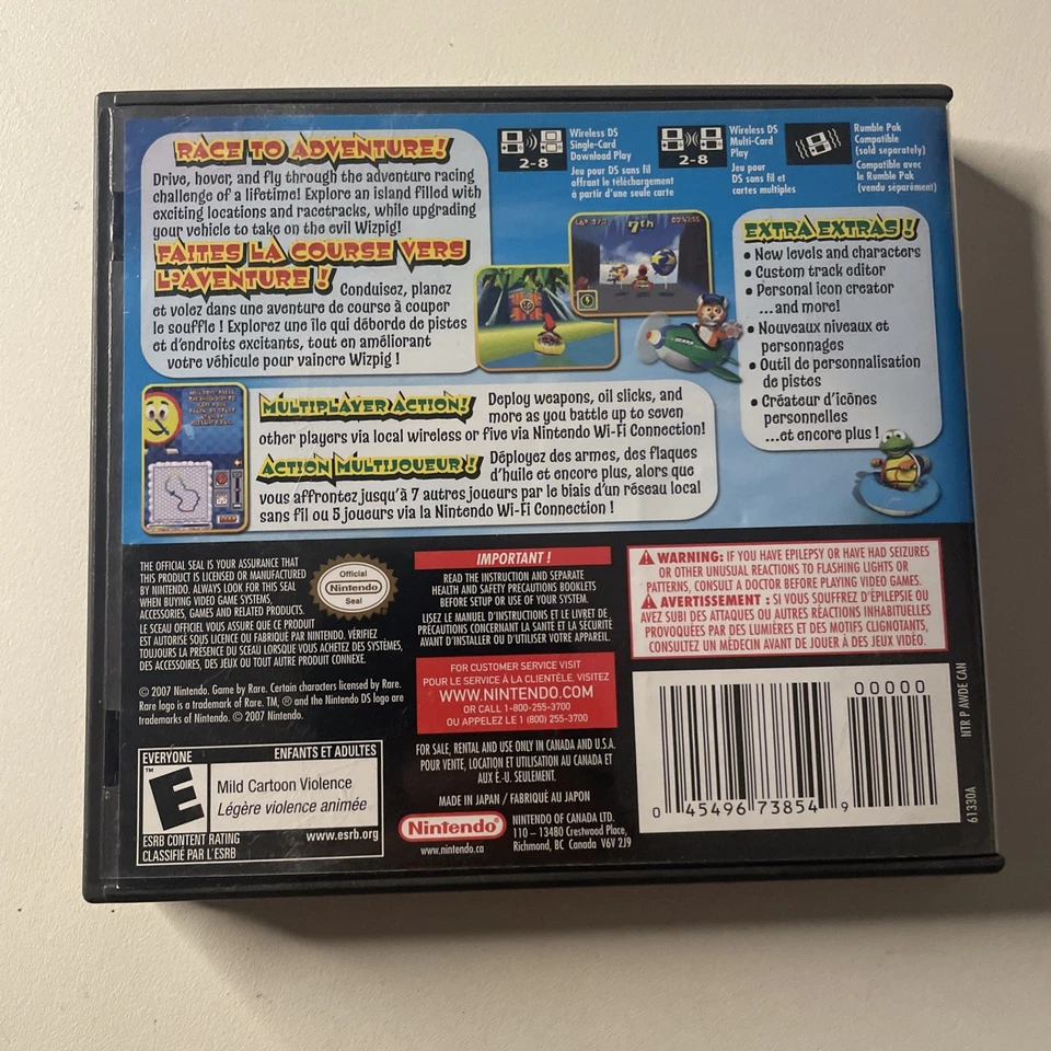 Diddy Kong Racing, Nintendo DS, Complete CIB, 2007, Tested & Working. Authentic. - Image 2 of 4