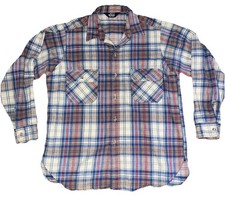 VTG Woolrich Plaid Flannel Shirt Mens XL Made in USA Heritage Cabin Workwear
