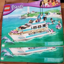 LEGO Friends Dolphin Cruiser 41015 Complete Instruction Book No Box Retired 2015