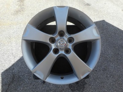 MAZDA 3 17'' WHEEL RIM 2004-2006 ALLOY USED OEM SILVER 9965026570 OW64861A