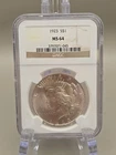 1923 Peace Silver Dollar $1 - NGC MS64