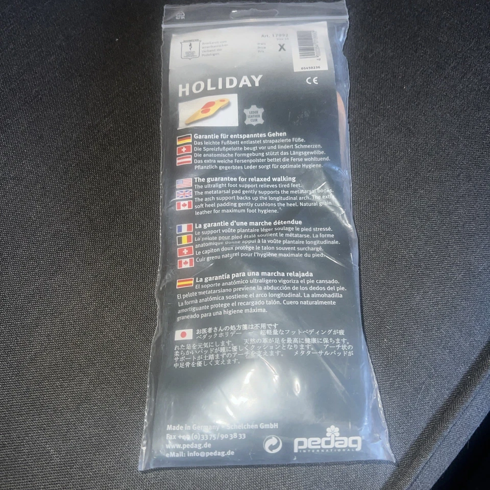 Plantilla ortopédica Pedag Holiday 17992, cuero, arco plantar y soporte metatarsiano Foto 2 de 2