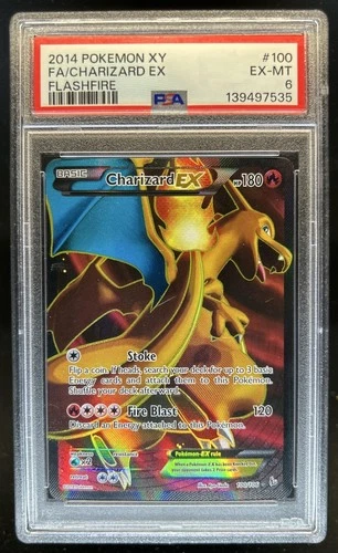 2014 Pokemon XY Flashfire Charizard #100 PSA 6