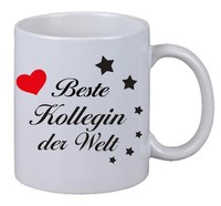 "Kaffee Tasse Becher \"Beste Kollegin Der Welt\" Geschenk Weihnachten BüRo Kollege"