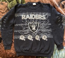Vintage Los Angeles Raiders Aztec Sweatshirt NFL 90s Crewneck Football Sz XL 
