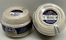 DMC Cebelia 100 Cotton Crochet Thread ECRUT Size 10 Creative World Lot of 2 NEW