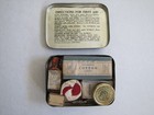 Vintage Official Goodyear First Aid Kit Tin Car Automobile Glove Compartment — photo 4