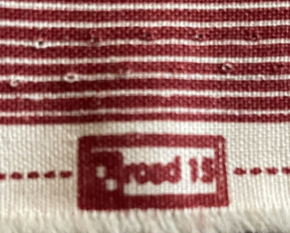 Moda Fabrics #5528 White and Red Strip 1 Yard X 42 Inches Wide - Image 2 of 4