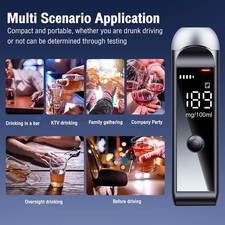 New Digital LCD Police Breathalyzer Breath Test Alcohol Tester Analyzer Detector
