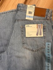  65 New Aeropostale Aero Womens 10 34   High Rise Wide Leg Jeans Med Wash NWT