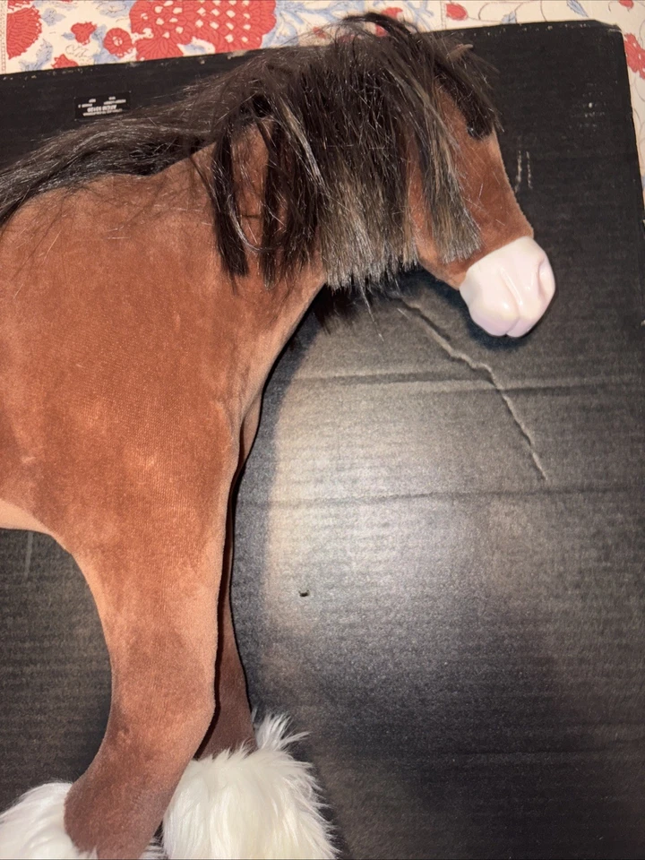 Muñeca American Girl 2014 retirada caballo Clydesdale rampante BKH36 se adapta a muñeca de 18" Foto 3 de 4