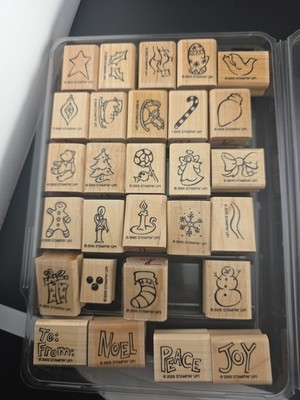 Stampin' Up, set, Merry Minis 2005, set of 28 Gently Used