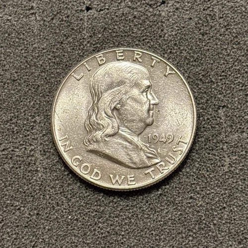 1949 (p) Silver Franklin Half Dollar Gem BU Lustrous