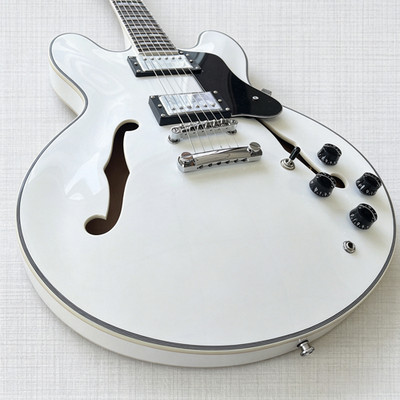 Custom White Electric Guitar Rosewood Fingerboard Maple Neck US Warehouse