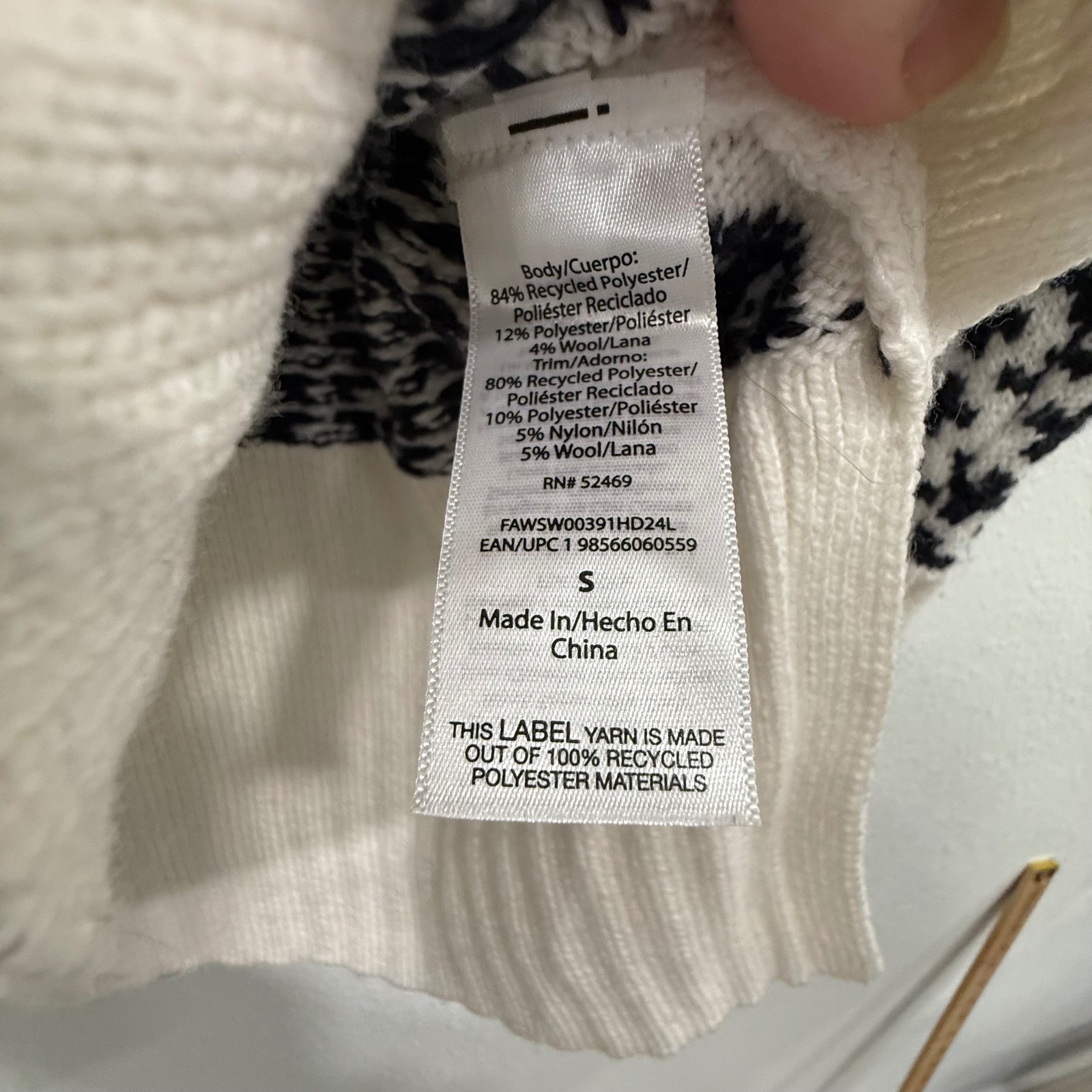 FREE ASSEMBLY Womens Geometric Pattern Turtleneck… - image 5