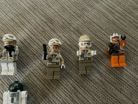 7 Lego Star Wars 8088 Arc-170 Minifigure Lot - Kit Fisto, Captain Jag, R4-P44