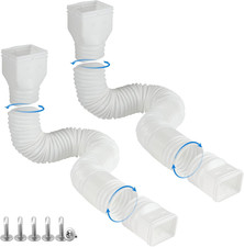 2 Pack Rain Gutter Downspout Extensions Flexible, Drain Downspout Extender,Down