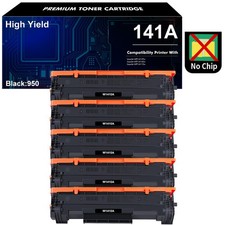 5-Pack W1410A 141A Toner NO CHIP Fits for HP LaserJet MFP M139w M140w M110w C