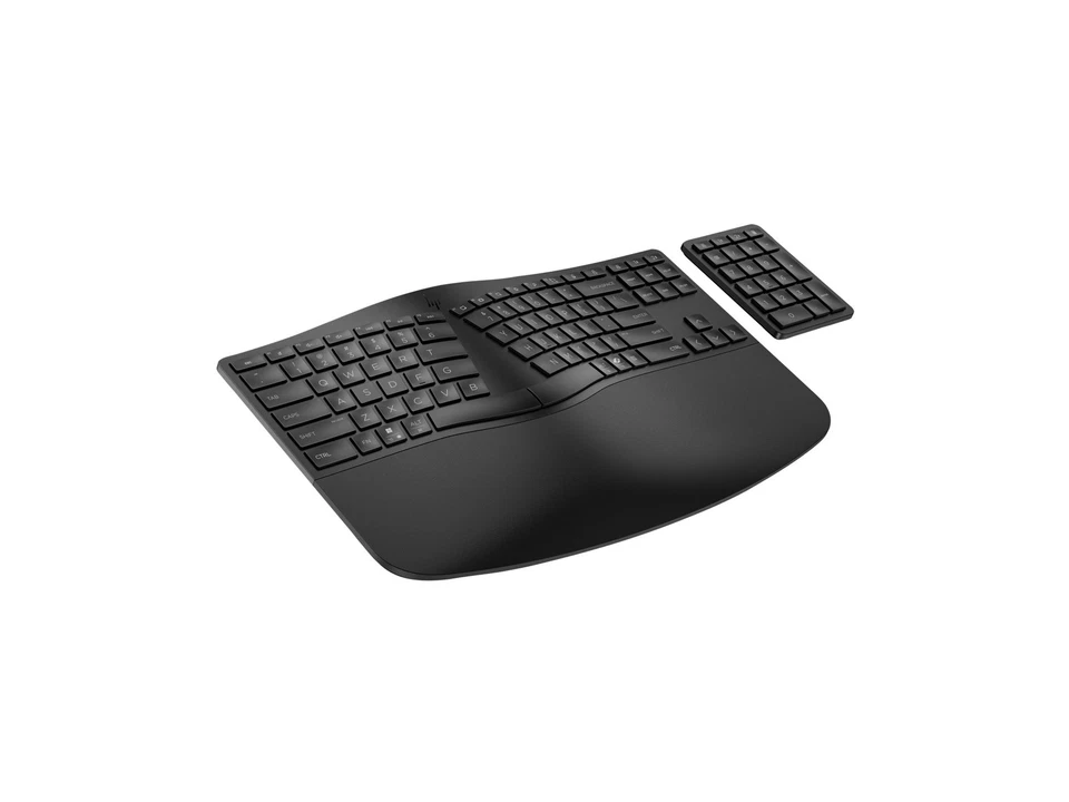 HP 960 BLK Ergonomic WL KBD Tastiera QWERTY Bluetooth Inghilterra 7E755AA#ABB - Immagine 3 di 4