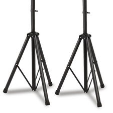 Heavy Duty Adjustable Speaker Stand, Pair of 2 Universal Speaker Floor Stands