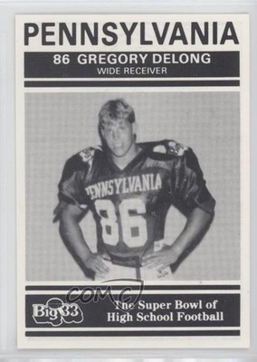 1991 PNC Big 33 Football Classic Greg DeLong #PA31 2s4