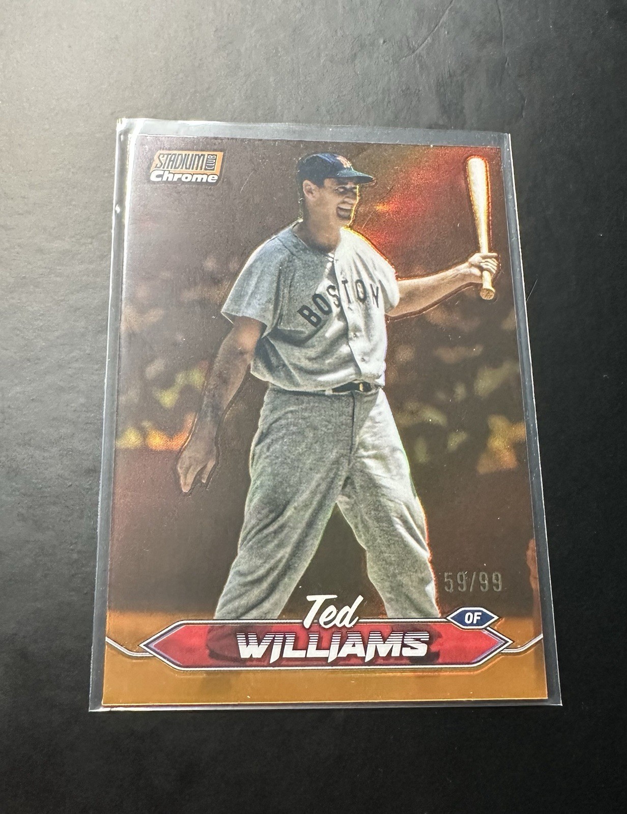 2024 Topps Stadium Club Ted Williams Orange Refractor Chrome /99